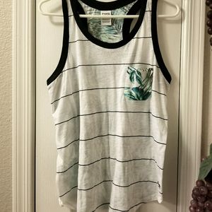 Victoria Secret Pink tank top with leaf pattern